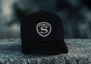 BLACK STRUT HAT